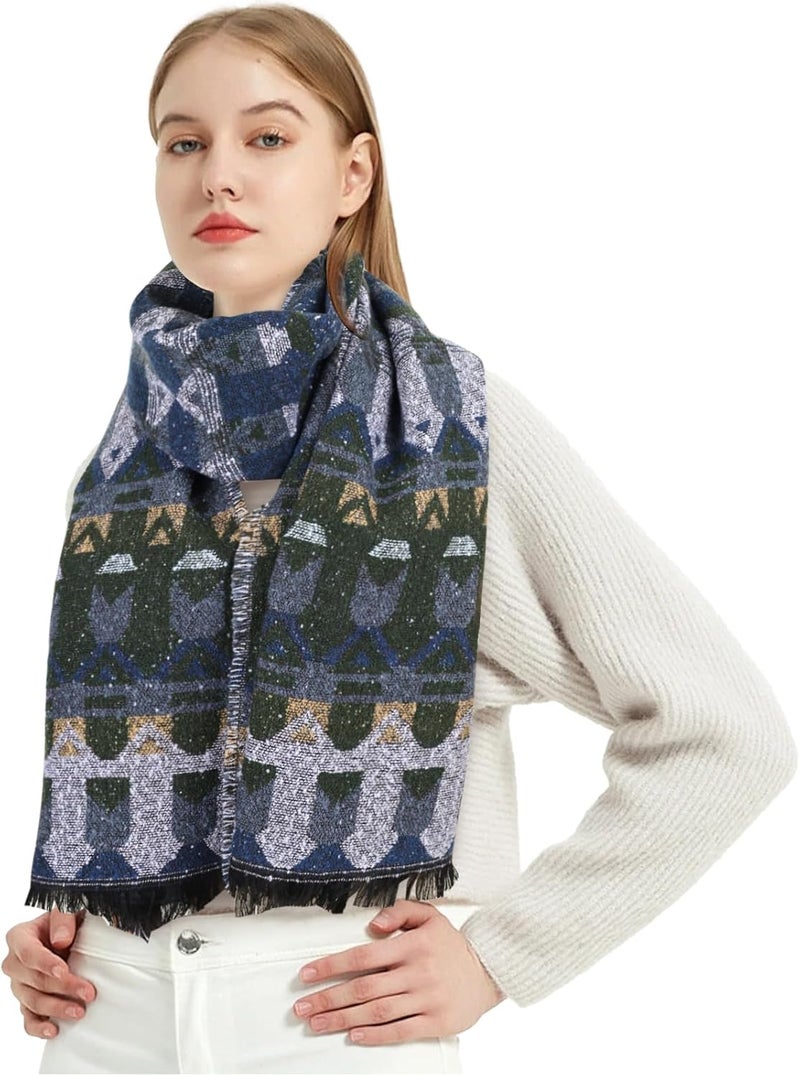 EXTREE Scarfs for Women Pashmina Silky Shawl Wrap for Evening Dressing Blanket Open Front Poncho Cape - Image 5